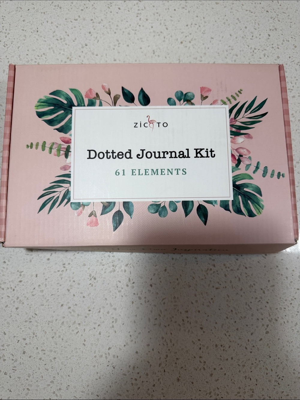 Dotted Journal Kit in Pink - 61 Elements